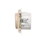 Simon Basic WMUR-01010x-9011 Ściemniacz naciskowo-obrotowy jednobiegunowy do LED ściemnialnych 230V (moduł); beż