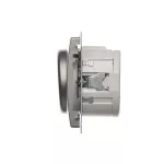 Simon Basic WMUR-01010x-J011 Ściemniacz naciskowo-obrotowy jednobiegunowy do LED ściemnialnych 230V (moduł); stal inox