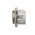 Simon Basic WMUR-01010x-H011 Ściemniacz naciskowo-obrotowy jednobiegunowy do LED ściemnialnych 230V (moduł); satynowy