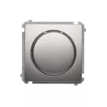 Simon Basic WMUR-01010x-4011 Ściemniacz naciskowo-obrotowy jednobiegunowy do LED ściemnialnych 230V (moduł); srebrny mat