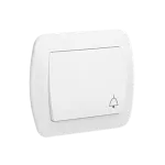 Simon Akord WMAL-490xxx-1012 Przycisk dzwonek 10AX, 250V~, zaciski śrubowe; biały