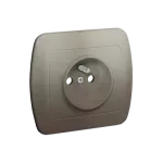 Simon Akord WMAW-40110x-H012 Gniazdo wtyczkowe z uziemieniem, 16A, 250V~, zaciski śrubowe; satynowy