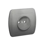 Simon Akord WMAW-40100x-D012 Gniazdo wtyczkowe bez uziemienia, 16A, 250V~, zaciski śrubowe; aluminiowy