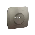 Simon Akord WMAW-40101x-H012 Gniazdo wtyczkowe bez uziemienia, z przesłonami torów prądowych, 16A, 250V~, zaciski śrubowe; satynowy