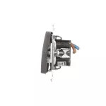 Simon 54 WMDL-Z10005-048 Łącznik dwubiegunowy podwójny (moduł) 16AX, 250V~, zaciski śrubowe; antracyt