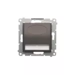 Simon 54 WMDO-S14Bx1-046 Oprawa oświetleniowa LED, 14 V DC, 0.56 W, białe neutralne 4000K; brąz mat !Wymagany zasilacz 14V