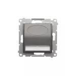 Simon 54 WMDO-S14Bx1-048 Oprawa oświetleniowa LED, 14 V DC, 0.56 W, białe neutralne 4000K; antracyty !Wymagany zasilacz 14V