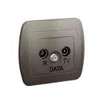 Simon Akord WMAA-46xxxx-H013 Gniazdo antenowe R-TV-DATA; satynowy