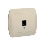Simon Akord WMAT-4410xx-9012 Gniazdo telefoniczne RJ11 pojedyncze. Montaż na łapki lub wkręty; beż