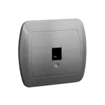 Simon Akord WMAT-4410xx-D012 Gniazdo telefoniczne RJ11 pojedyncze. Montaż na łapki lub wkręty; aluminiowy