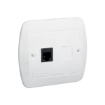 Simon Akord WMAT-4310xx-1013 Gniazdo telefoniczne RJ11 pojedyncze. Montaż do puszki na wkręty; biały