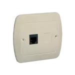 Simon Akord WMAT-4310xx-9013 Gniazdo telefoniczne RJ11 pojedyncze. Montaż do puszki na wkręty; beż