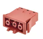 Simon Connect TSC-CR0001-6 Gniazdo żeńskie szybkozłacza 3-polowe; czerwony