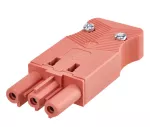 Simon Connect TSC-CR0003-6 Wtyczka żeńska szybkozłącza 3-polowa; czerwony