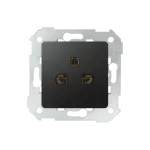 Simon 82 W2-7439-38xxx-xxxx Gniazdo wtyczkowe Europejsko / Amerykańskie. 15A,125V-, śrubowe, 16A, 250V-, śrubowe; grafit