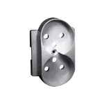 Simon 82 W8-2068PDZ-93-xxxx Pokrywa gniazda podwójnego z przesłonami do ramek DETAIL; aluminium