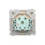 Simon Basic WMBW-50111x-9011 Gniazdo wtyczkowe Schuko do wersji IP44 z przesłonami (moduł) 16A, 250V~,zaciski śrubowe; beż