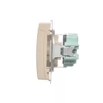 Simon Basic WMBW-70111x-9011 Gniazdo wtyczkowe Schuko do wersji IP44 (moduł) 16A, 250V~, zaciski śrubowe; beż