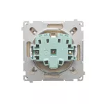 Simon Basic WMBW-70111x-9011 Gniazdo wtyczkowe Schuko do wersji IP44 (moduł) 16A, 250V~, zaciski śrubowe; beż