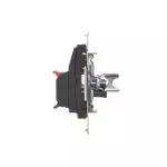 Simon 54 WMDG-04000x-049 Gniazdo głośnikowe 4-krotne z polem opisowym (moduł). Przekrój przewodów dla wejścia i wyjścia 2,5 mm2; czarny