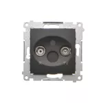 Simon 54 WMDA-01035x-049 Gniazdo antenowe R-TV końcowe separowane (moduł) tłum.1dB; czarny