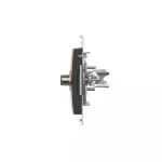 Simon 54 WMDA-050xxx-049 Gniazdo antenowe typu "F" podwójne (moduł). Do instalacji indywidualnych; czarny