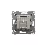 Simon 54 WMDA-07xxxx-049 Gniazdo TV-DATA. Dwa porty wyjściowe typu "F" (moduł). Częstotliwość dla wejścia 5-1000 MHz; czarny