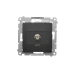 Simon 54 WMDA-05xxxx-049 Gniazdo antenowe SAT pojedyncze (moduł). Do instalacji indywidualnych; czarny