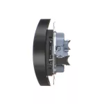 Simon 54 WMDW-00210M-049 Gniazdo wtyczkowe podwójne z uziemieniem z przesłonami (moduł) 16A, 250V~, zaciski śrubowe; czarny