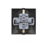 Simon 54 WMDW-12211N-049 Gniazdo Schuko z przesłonami podwójne 16A, 250V~, zaciski śrubowe; czarny