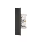 Simon 54 WMEW-12211C-801 Gniazdo podwójne Schuko podtynkowe z przesłonami torów prądowych wersja skandynawska 16A, 250V~, szybkozłącza; czarny