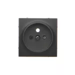 Simon 54 WMDW-P0111x-049 Pokrywa gniazda pojedynczego z przesłonami; czarny