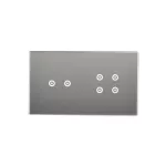 Simon 54 Touch WMDZ-01118S-071 Panel dotykowy S54 Touch, 2 moduły, 2 pola dotykowe poziome + 4 pola dotykowe, srebrna mgła