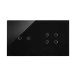 Simon 54 Touch WMDZ-01118S-073 Panel dotykowy S54 Touch, 2 moduły, 2 pola dotykowe poziome + 4 pola dotykowe, zastygła lawa