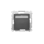 Simon 54 WMDO-SA14x1-049 Oprawa oświetleniowa LED, 14 V DC, 0.56 W, białe zimne 5700K; czarny !Wymagany zasilacz 14V