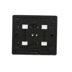 Simon 54 WMEW-22411x-049 Gniazdo poczwórne Schuko natynkowe z przesłonami torów prądowych wersja skandynawska 16A, 250V~, zaciski śrubowe; czarny