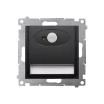 Simon 54 WMDO-SCAxx1-049 Oprawa oświetleniowa LED z czujnikiem ruchu, 230 V AC, 1.4 W, białe zimne 5700K; czarny