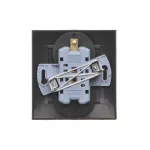 Simon 54 WMDW-00210Z-049 Gniazdo wtyczkowe z uziem. podwójne, z funkcją niezmienności faz, z przesłonami, 16A, 250V~, zac. śrubowe. Kompletne - nie do ramek; czarny