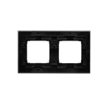 Simon 54 Nature WMDZ-0120xS-081 Ramka 2-krotna Nature-Metal, SATYNOWA NOC, IP20/IP44 (IP44-należy zastosować zestaw uszczelek DUN2)