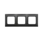 Simon 54 Premium WMDZ-0130xx-049 Ramka 3-krotna PREMIUM IP20 / IP44; czarny