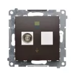 Simon 54 WMDE-011000-046 Gniazdo ekwipotencjalne pojedyncze (moduł); brąz mat