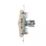 Simon 54 WMDE-012000-041 Gniazdo ekwipotencjalne podwójne (moduł); kremowy