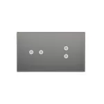 Simon 54 Touch WMDZ-01117S-071 Panel dotykowy S54 Touch, 2 moduły, 2 pola dotykowe poziome + 2 pola dotykowe pionowe, srebrna mgła