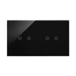 Simon 54 Touch WMDZ-01116S-073 Panel dotykowy S54 Touch, 2 moduły, 2 pola dotykowe poziome + 2 pola dotykowe poziome, zastygła lawa