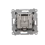 Simon 54 WMDA-02100x-049 Gniazdo antenowe R-TV przelotowe (moduł), tłumienie TV i R 10 dB; czarny