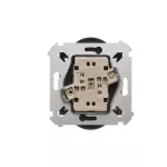 Simon 54 Nature WMDW-0020NM-049 Gniazdo wtyczkowe bez uziemienia z przesłonami podwójne do ramek NATURE (moduł) 16A, 250V~, zaciski śrubowe; czarny