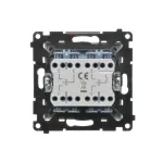 Simon 55 WMDL-01032X-114 Przycisk poczwórny (moduł) 10 AXm, 250 V~, szybkozłącza; Jasnoszary mat