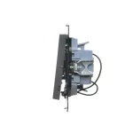 Simon 55 WMDL-031xx5-116 Przycisk potrójny z podświetleniem LED (moduł) 10 AX, 250 V~, szybkozłącza; Grafitowy mat