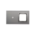 Simon 54 Touch WMDZ-01108S-071 Panel dotykowy S54 Touch, 2 moduły, 1 pole dotykowe + 1 otwór na osprzęt S54, srebrna mgła