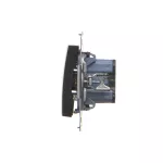 Simon 54 WMDL-010x2x-049 Łącznik jednobiegunowy (moduł) 16AX, 250V~, zaciski śrubowe; czarny